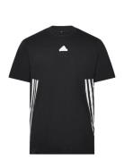 Future Icons 3 Stripes Tee Sport T-shirts Short-sleeved Black Adidas S...