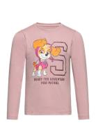 T-Shirt Ls Tops T-shirts Long-sleeved T-shirts Pink Minymo
