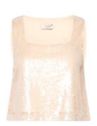 Sequina Sl Top Tops Blouses Sleeveless Cream NORR