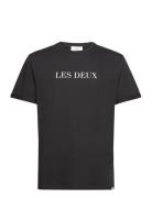 Les Deux T-Shirt Tops T-shirts Short-sleeved Black Les Deux