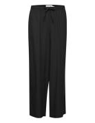 Ihlino Pa2 Fl Bottoms Trousers Wide Leg Black ICHI