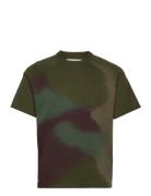 Custom S/S Sweater-Airbrush Camo Designers T-shirts Short-sleeved Gree...