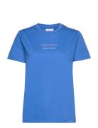 Ebbasz T-Shirt Tops T-shirts & Tops Short-sleeved Blue Saint Tropez