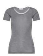 Juliana T-Shirt Short Sleeve Tops T-shirts & Tops Short-sleeved Grey F...