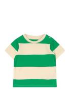 Tnsjae S_S Mini Tee Tops T-shirts Short-sleeved Green The New