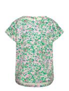 Tnjewel S_S Tee Tops T-shirts Short-sleeved Green The New