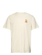 Chase Organic Tee Tops T-shirts Short-sleeved Cream Clean Cut Copenhag...