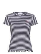 Folies Tee-Shirt Tops T-shirts & Tops Short-sleeved Navy Maison Labich...