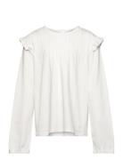 Long -Sleeved T-Shirt With Ruffles Tops T-shirts Long-sleeved T-shirts...