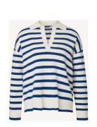 Peyton Full Milano Knitted Sweater Tops Knitwear Jumpers Blue Lexingto...