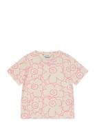 Soida Mini Piirto Unikko Ii Tops T-shirts Short-sleeved Cream Marimekk...