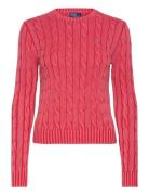 Cable-Knit Cotton Crewneck Sweater Tops Knitwear Jumpers Red Polo Ralp...
