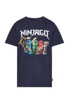 Lwtano 110 - T-Shirt S/S Tops T-shirts Short-sleeved Navy LEGO Kidswea...