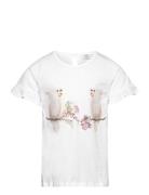 Achena - T-Shirt Tops T-shirts Short-sleeved White Hust & Claire