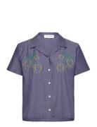 Souchier Lemons Tops Shirts Short-sleeved Blue Maison Labiche Paris