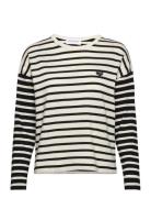 Montpar Mini Patch Coeur /Gots Tops T-shirts & Tops Long-sleeved Black...