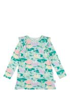 Lilypond Tunic Tops T-shirts Long-sleeved T-shirts Green Martinex