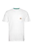 Surf Paradise Badge Tee Sport T-shirts Short-sleeved White Rip Curl