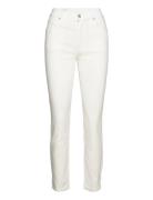 Slim Cropped White Jeans Bottoms Jeans Straight-regular Cream GANT
