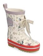 Printed Wellies W. Lace Shoes Rubberboots High Rubberboots Multi/patte...