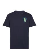 Seeks S/S Stt Tops T-shirts Short-sleeved Navy Brixton