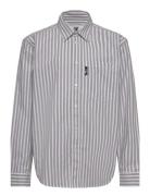 Oli Junior Striped Shirt Gots Tops Shirts Long-sleeved Shirts Grey Dou...