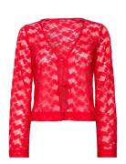 Thaliacras Blouse Tops Blouses Long-sleeved Red Cras