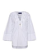 Relaxed Popover Striped Shirt Tops Shirts Long-sleeved White GANT