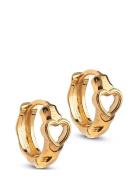 Kajsa Hoops Accessories Jewellery Earrings Hoops Gold Enamel Copenhage...
