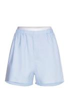 Airi Oxford Shorts Bottoms Shorts Casual Shorts Blue Ahlvar Gallery