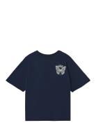 Nlfthoughts Ss Short L Top Tops T-shirts Short-sleeved Blue LMTD