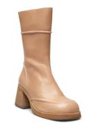 Booties Shoes Boots Ankle Boots Ankle Boots With Heel Beige Billi Bi