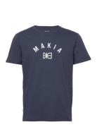Brand T-Shirt Tops T-shirts Short-sleeved Blue Makia