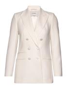 Double Breasted Tuxedo Blazers Double Breasted Blazers White IVY OAK