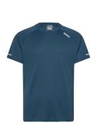 Aero Tee Sport T-shirts Short-sleeved Blue 2XU