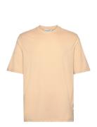 Mid Sleeve T-Shirt Gots. Tops T-shirts Short-sleeved Cream Resteröds