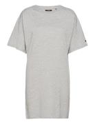 Cotton Modal Tshirt Dress Lyhyt Mekko Grey Superdry