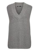 Harper Knitted Vest Vests Knitted Vests Grey Gina Tricot