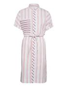 Stela Stripe Shirt Dress Polvipituinen Mekko Multi/patterned MOS MOSH