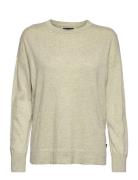 Valentina Organic Cotton/Lyocell Knitted Crew Neck Tops Knitwear Jumpe...