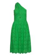 Appelona Anglaise Dress Polvipituinen Mekko Green French Connection