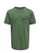 Kobmarinus S/S Tee Print Box Jrs Noos Tops T-shirts Short-sleeved Gree...
