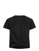 Shape Studio Crossover Tee Sport T-shirts & Tops Short-sleeved Black J...