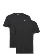 2P Tee Tops T-shirts Short-sleeved Black Tommy Hilfiger