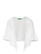 Knitted Shoulder War Tops Knitwear Cardigans White United Colors Of Be...