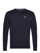 D1. Banner Shield Ls T-Shirt Tops T-shirts Long-sleeved Navy GANT