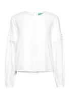 Blouse Tops Blouses Long-sleeved White United Colors Of Benetton