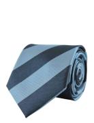 Striped Silk Tie Solmio Kravatti Blue Portia 1924