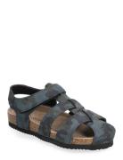 Sandals W. Toe + Velcro Strap Shoes Summer Shoes Sandals Grey Color Ki...