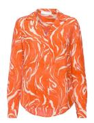Slfsirine Ls Shirt B Tops Shirts Long-sleeved Orange Selected Femme